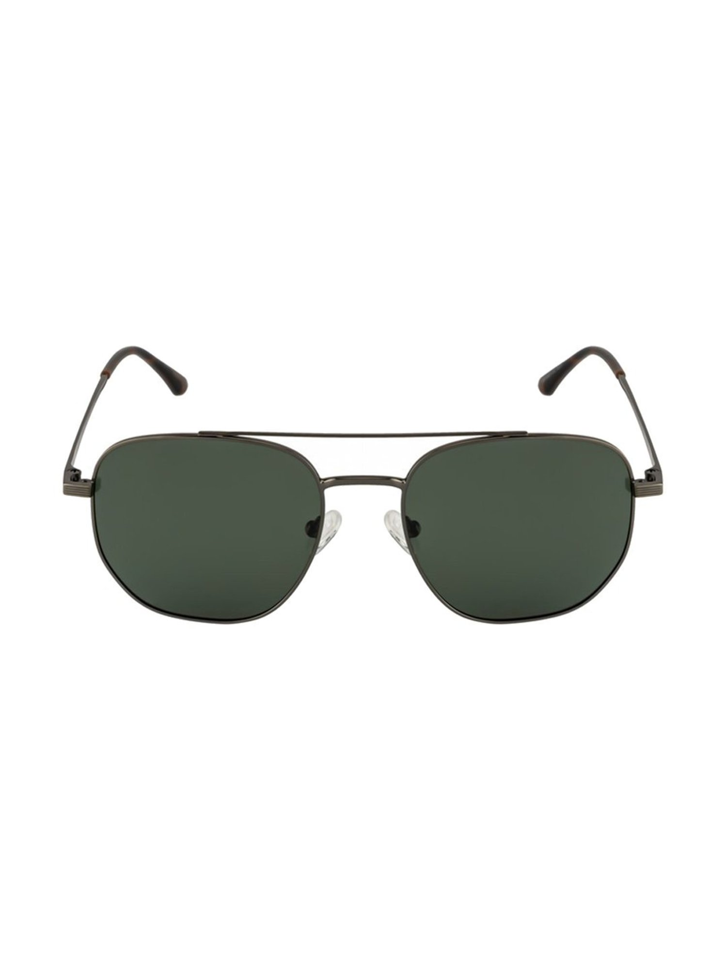 Opium Green Hexagon Polarized Sunglasses for Men