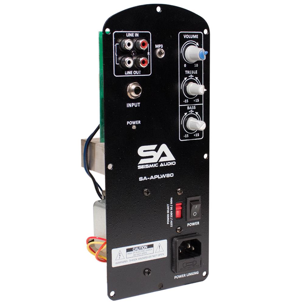 Seismic Audio - SA-APLW80 - 120 Watt Class AB Plate Amplifier for PA/DJ Loudspeaker Cabinets - Class AB Replacement Amplifier
