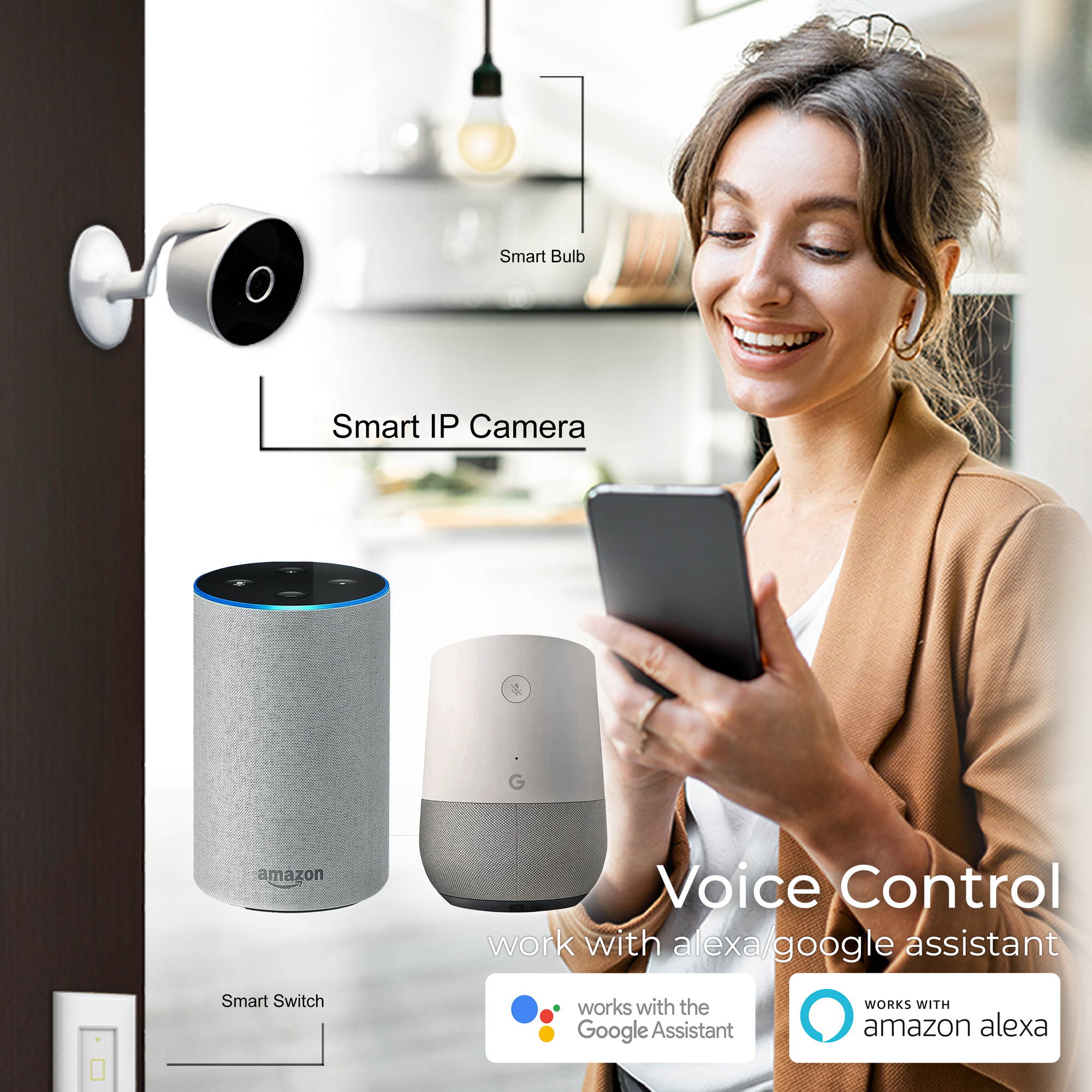 Sonicgrace Wi-Fi Wireless Smart 1080p IP Camera with Dedicated Night Vision and Motion Detection