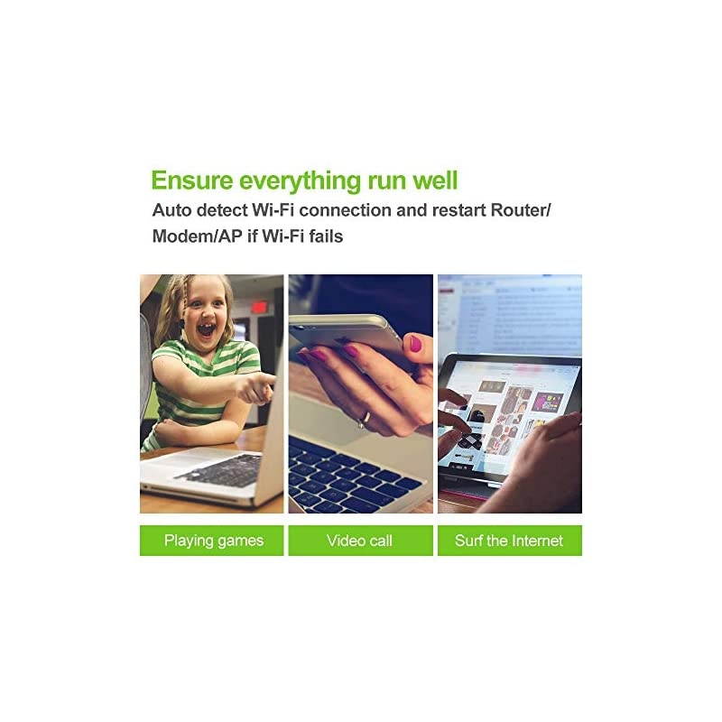 Router Reset 2 Pack Smart Plug Auto Monitor and Restart RouterModemAccess Points if Fails Auto Power Cycler for Routers Works with REC App