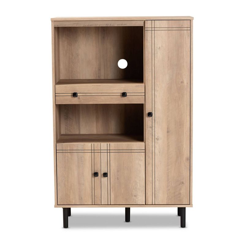 Wood 2 Door Storage Cabinet in White-Pemberly Row