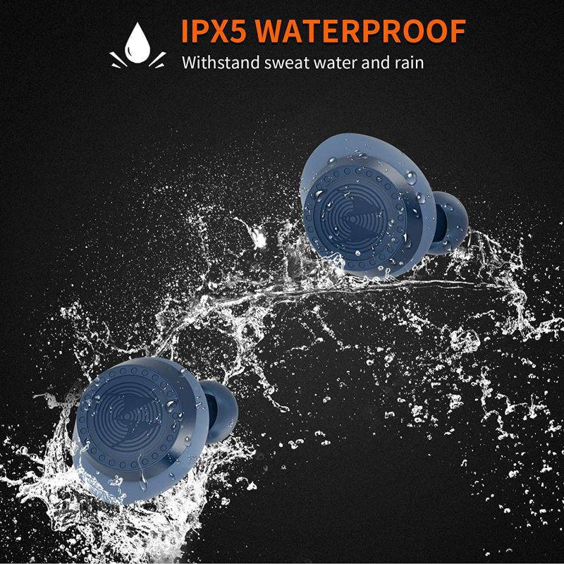 MOTOROLA Verve Buds 200 True Wireless Earbuds | Comfortable Bluetooth Earbuds with Superior Sound Quality |One Touch Control Bluetooth 5.0 Earphones | Super Lightweight Wireless Earbuds (Blue)