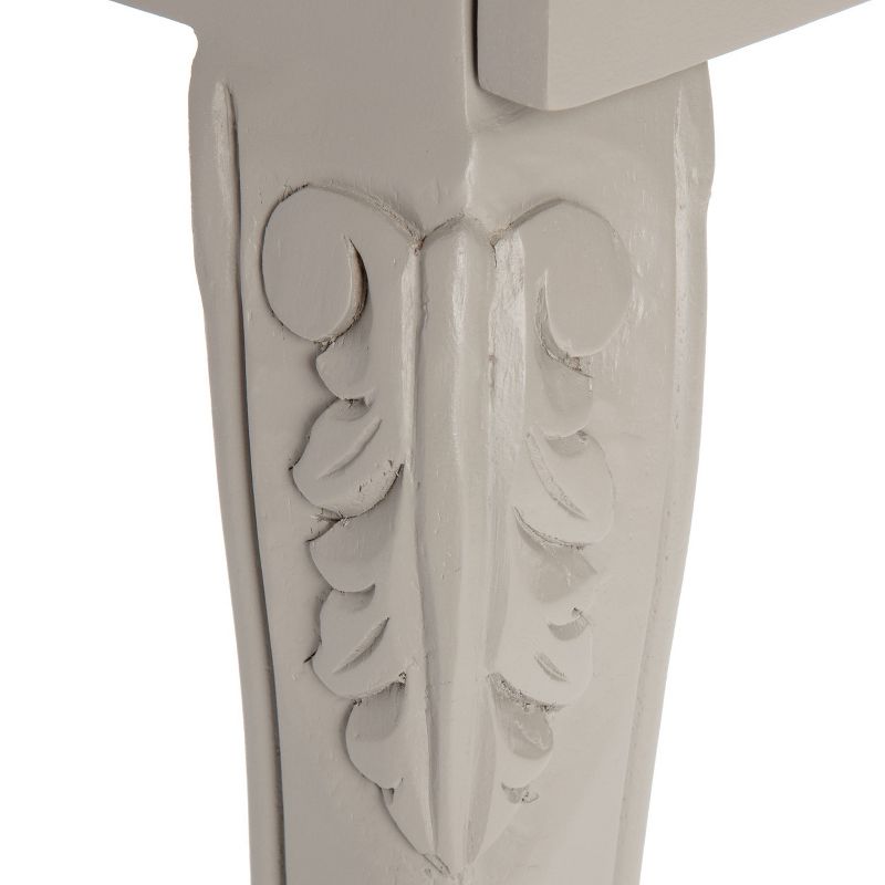 Heston End Table Nightstand with Drawers Gray - Finch