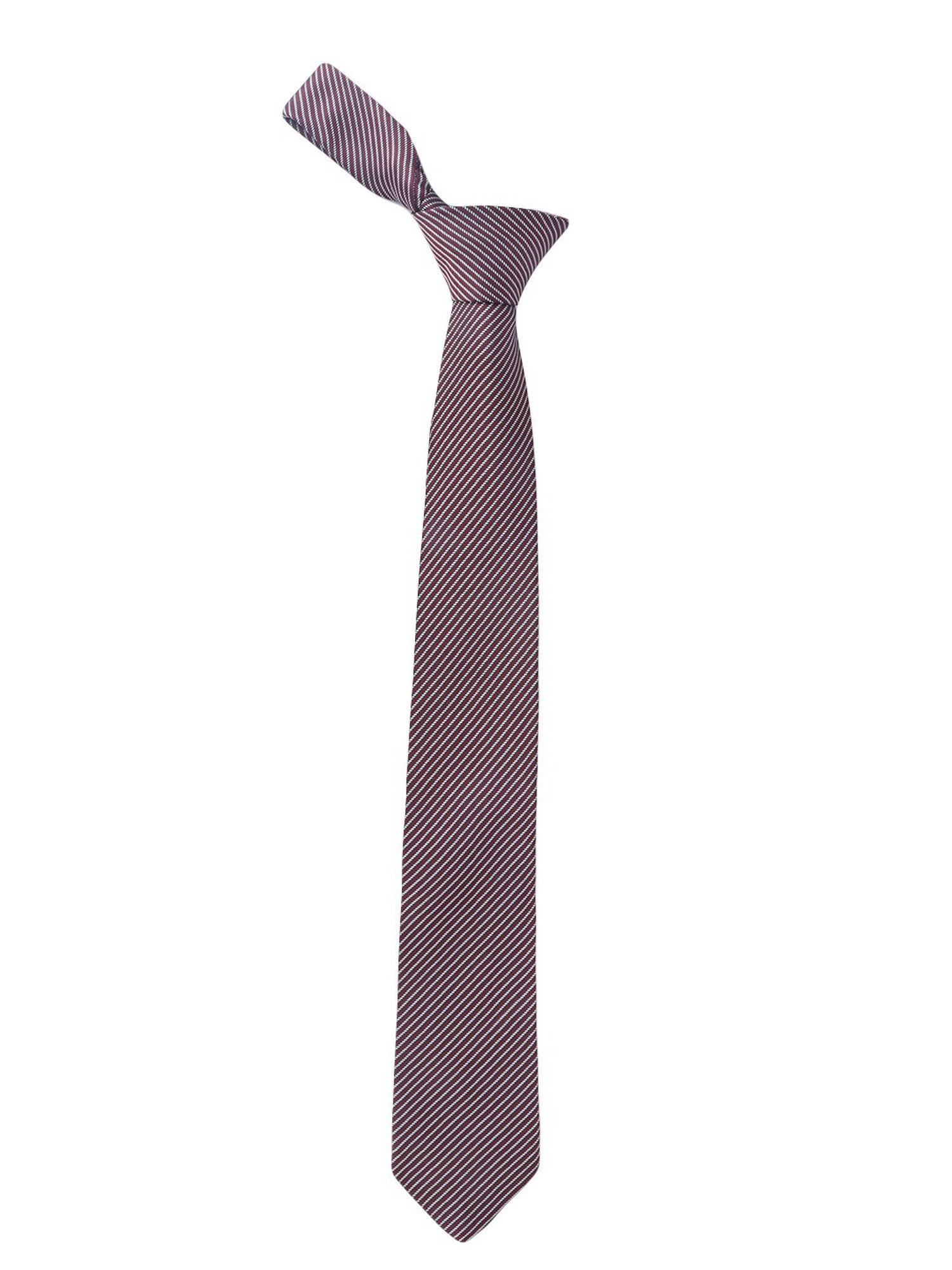 Alvaro Castagnino Printed Maroon & White Necktie
