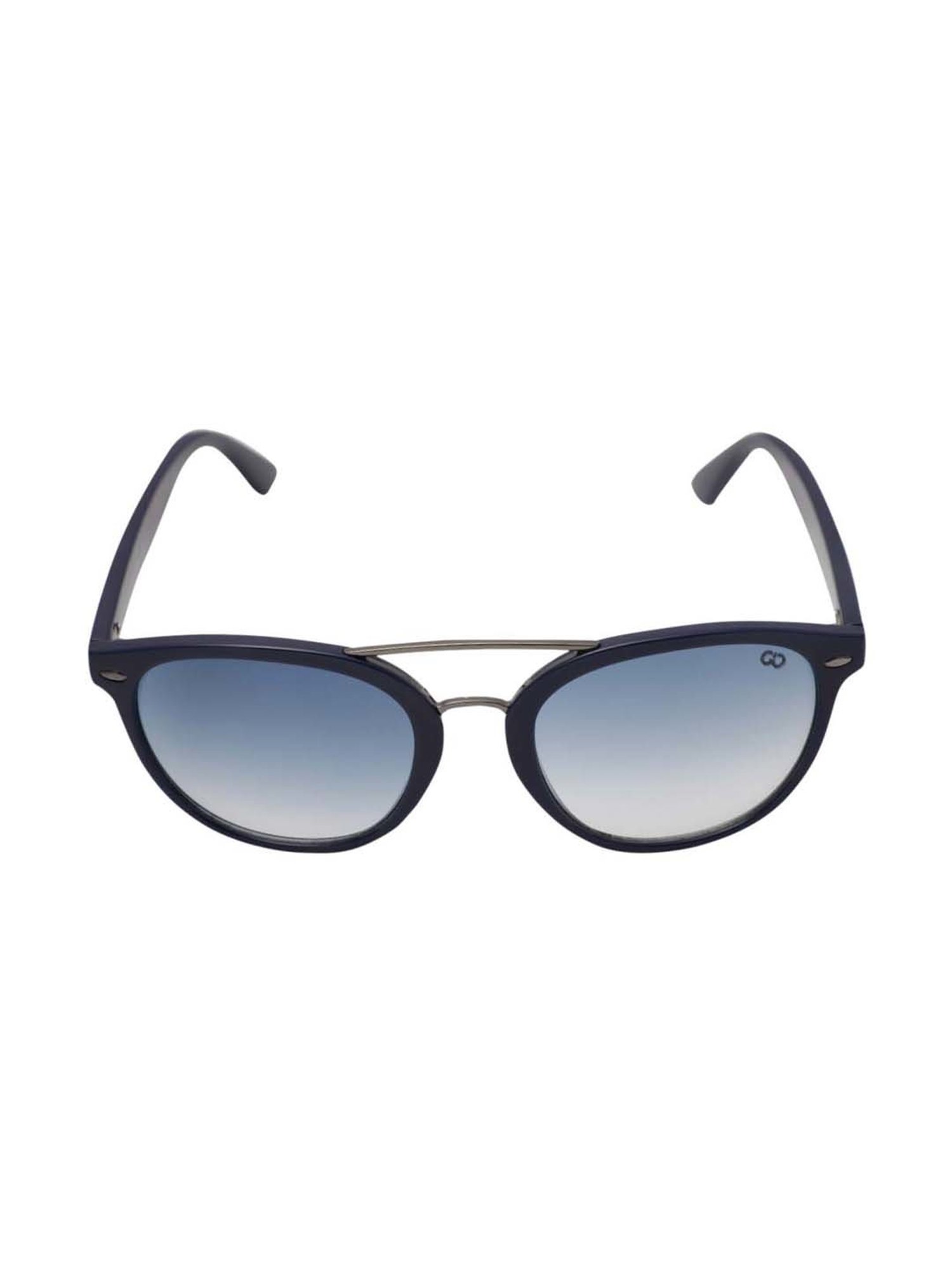 Gio Collection GL5063C11 Blue Oval Sunglasses