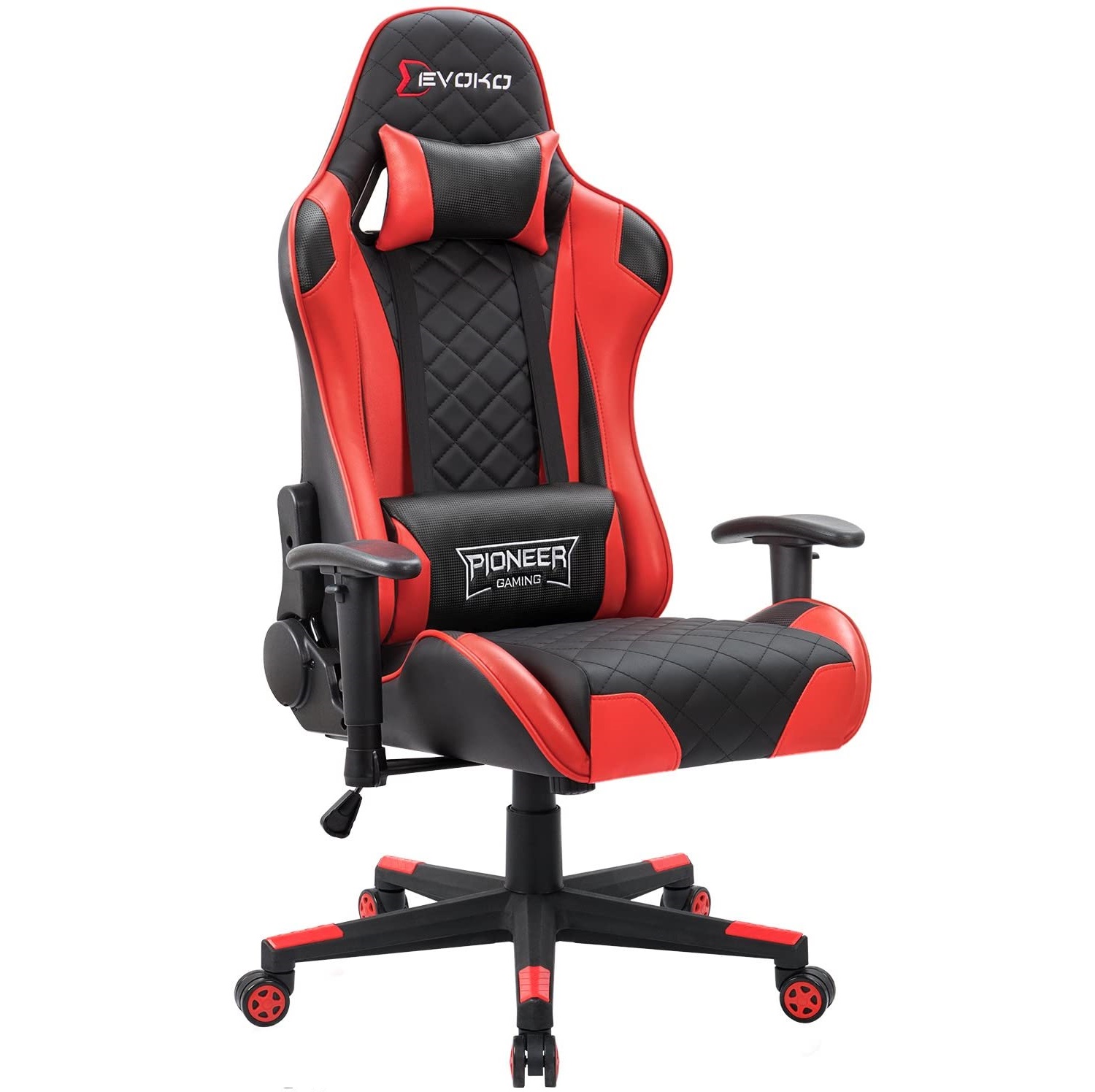 Gaming Chair, Racing Style Computer Desk Chair Padded Armrests Ergonomic Lumbar Support Adjustable Height