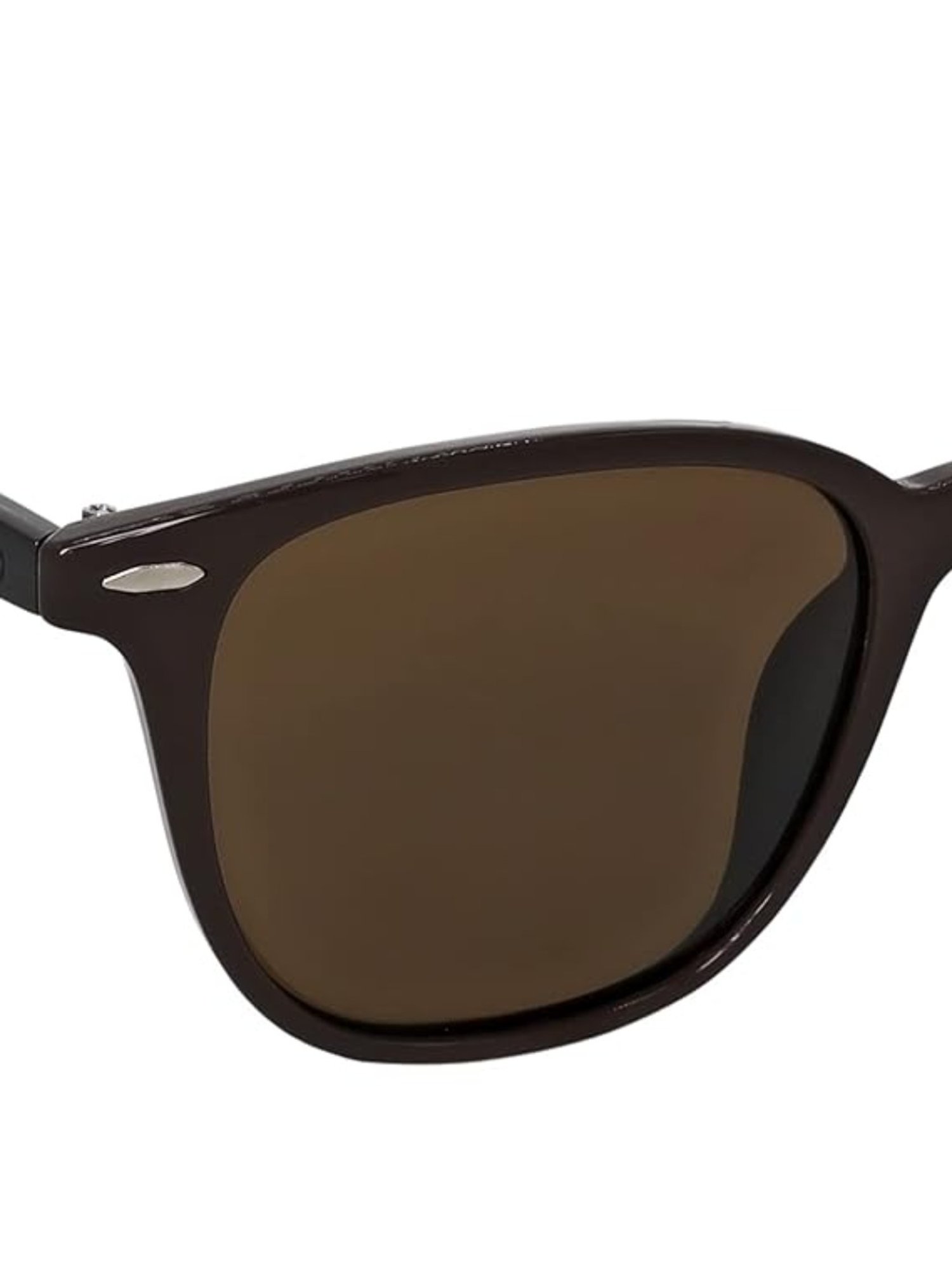 Gio Collection Brown Round UV Protection Unisex Sunglasses