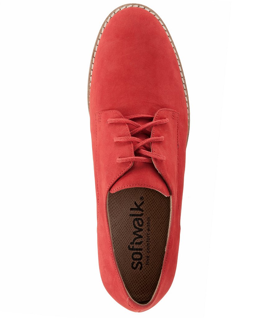 SoftWalk Willis Embossed Soft Leather Oxford Sneakers
