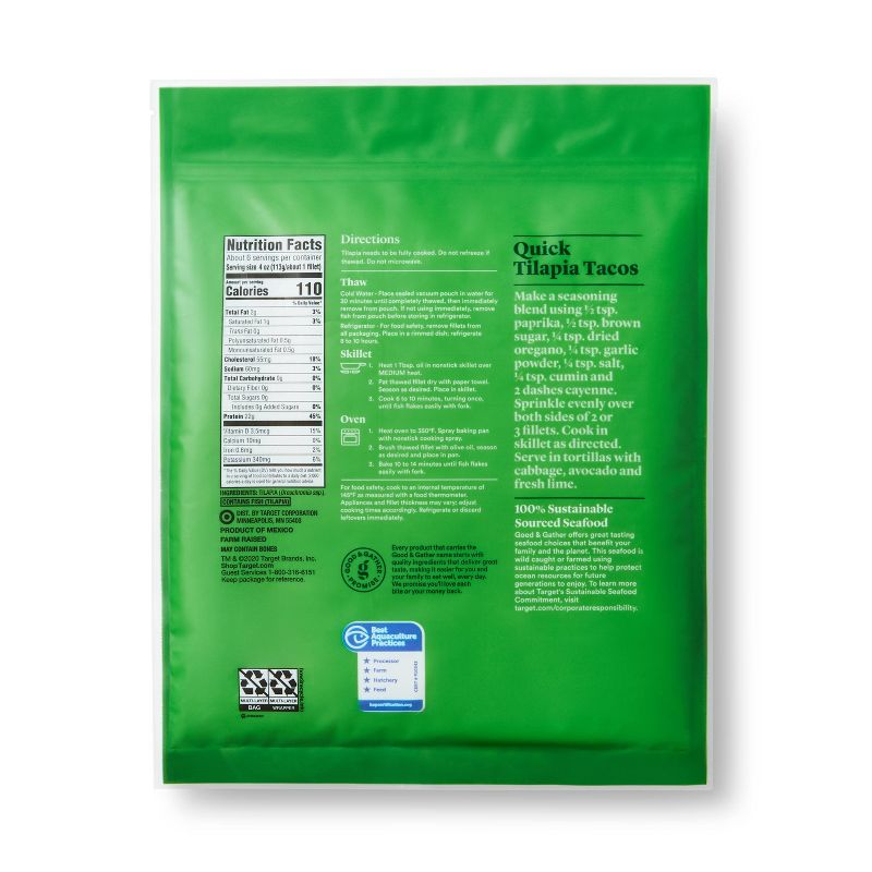 Alaska Cod Skinless Boneless Fillets - Frozen - 16oz - Good & Gather™