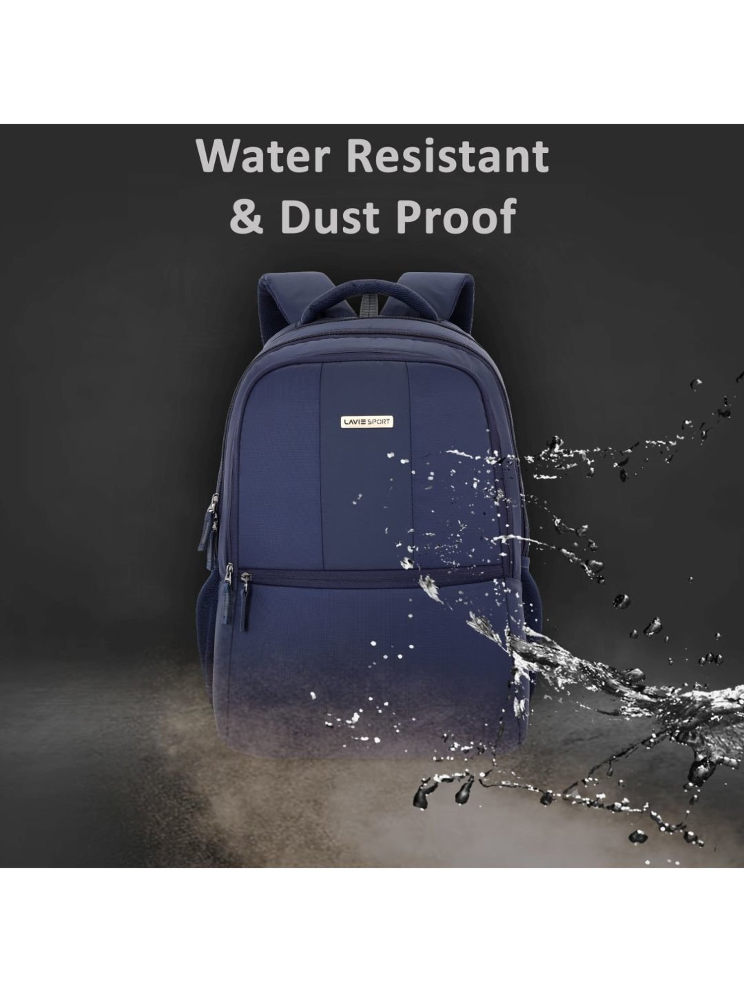 LAVIE SPORT Navy Solid Laptop Backpack