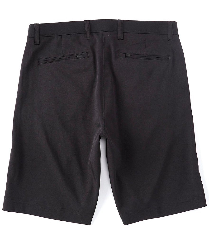 Roundtree & Yorke Big & Tall 9#double; and 11#double; Inseam Performance Flat Front Shorts
