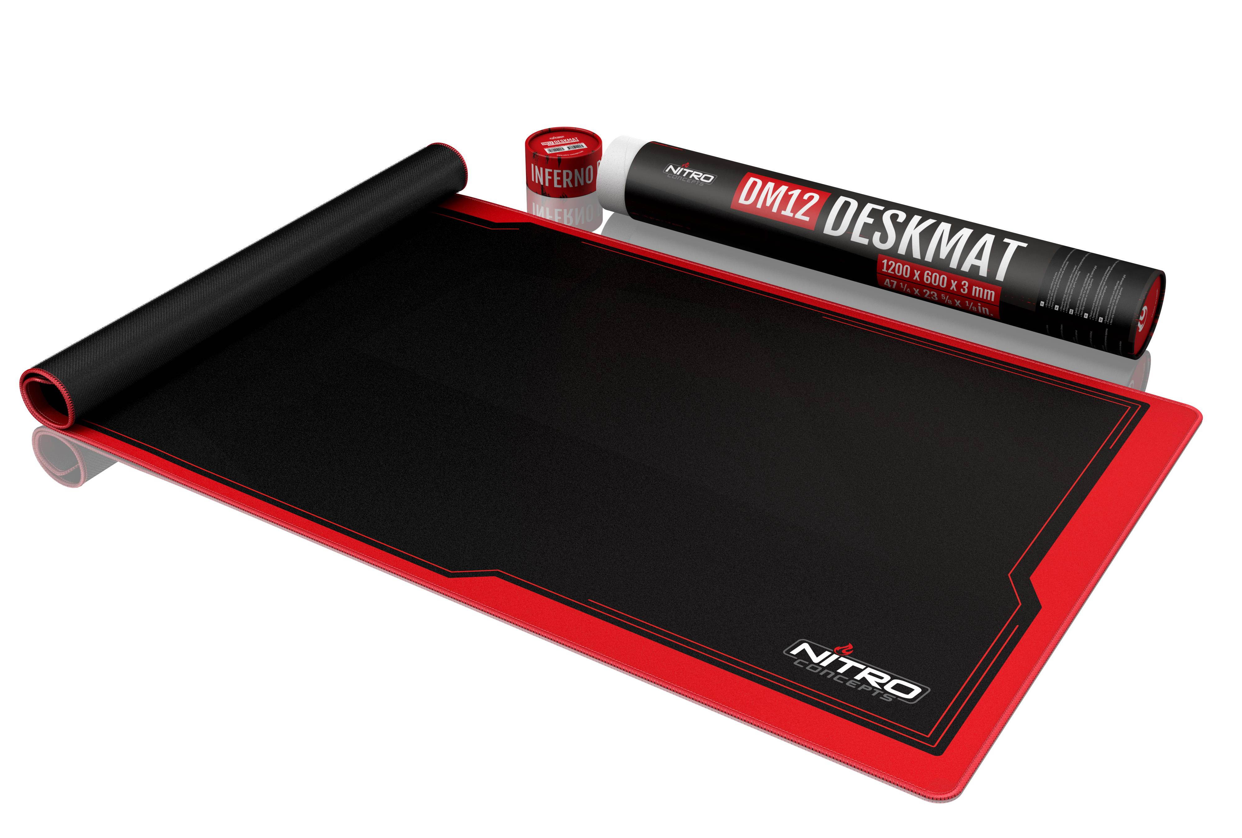 Nitro Concepts Deskmat DM12 &ndash; 1200 X 600 MM &ndash; Inferno Red
