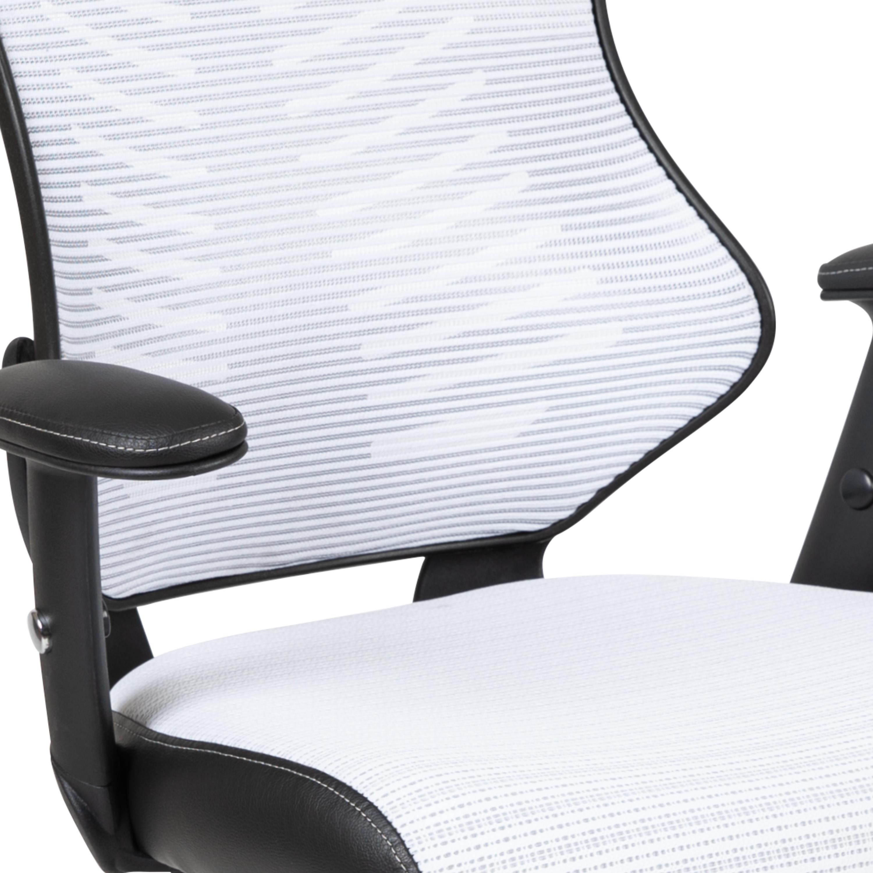 High Back Designer White Mesh Executive Swivel Ergonomic Office Chair with Adjustable Arms