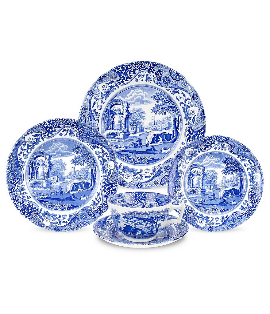 Spode Blue Italian 5-Piece Place Setting