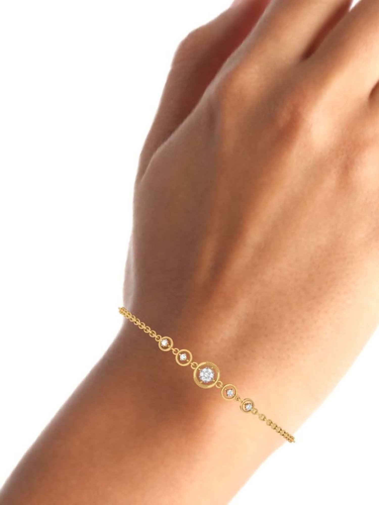 P.C. Chandra Jewellers 22k Yellow Gold Winsome Whirl Bracelet