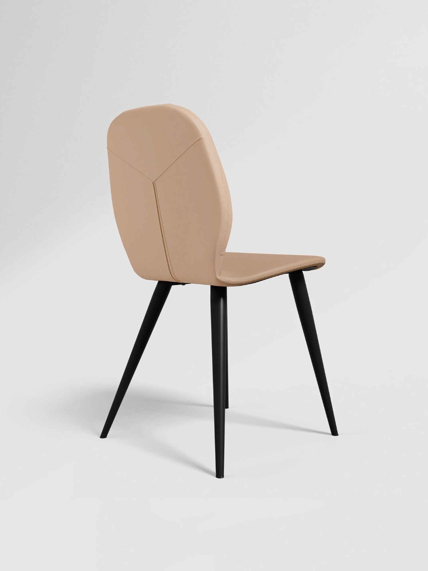 Godrej Interio Sked Beige Leather Dining Chair (Set of 2)