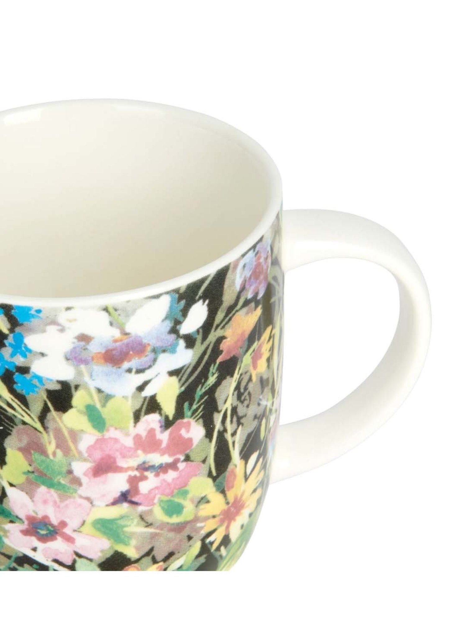 KitchenCraft Multicolor Ceramic Barrel Mug (0.425 L) - Set of 4