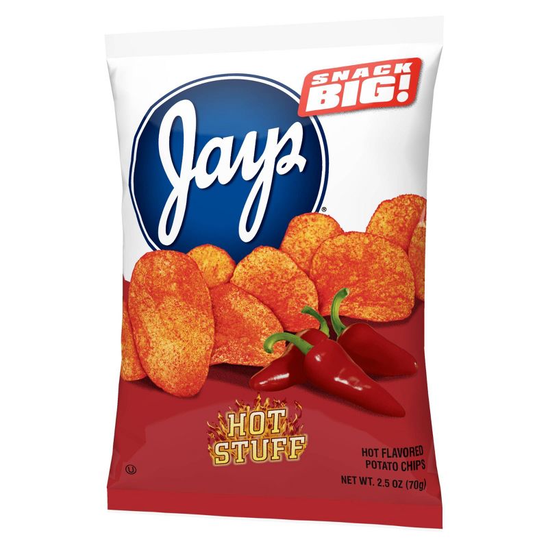 Jays Hot Flavored Potato Chips - 2.5oz