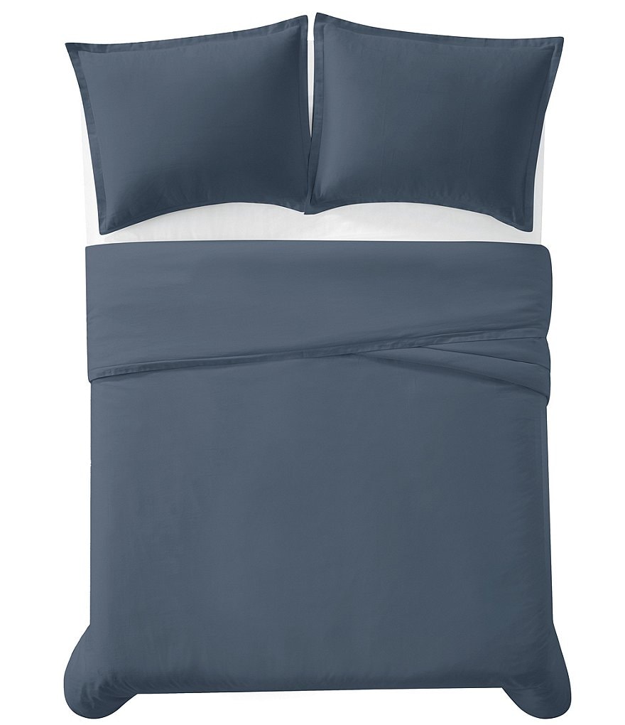 Charisma 310 Thread Count Cotton Classic Solid Duvet Cover Mini Set