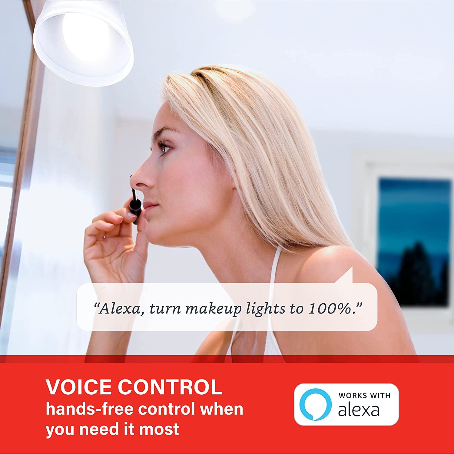 Smart Light Bulb, Bluetooth Mesh Smart Bulb That Works with Alexa Only, Standard A19, Dimmable Daylight 5000K, E26 60W Equivalent 800LM, 4 Pack &ndash; A Certified for Humans Device