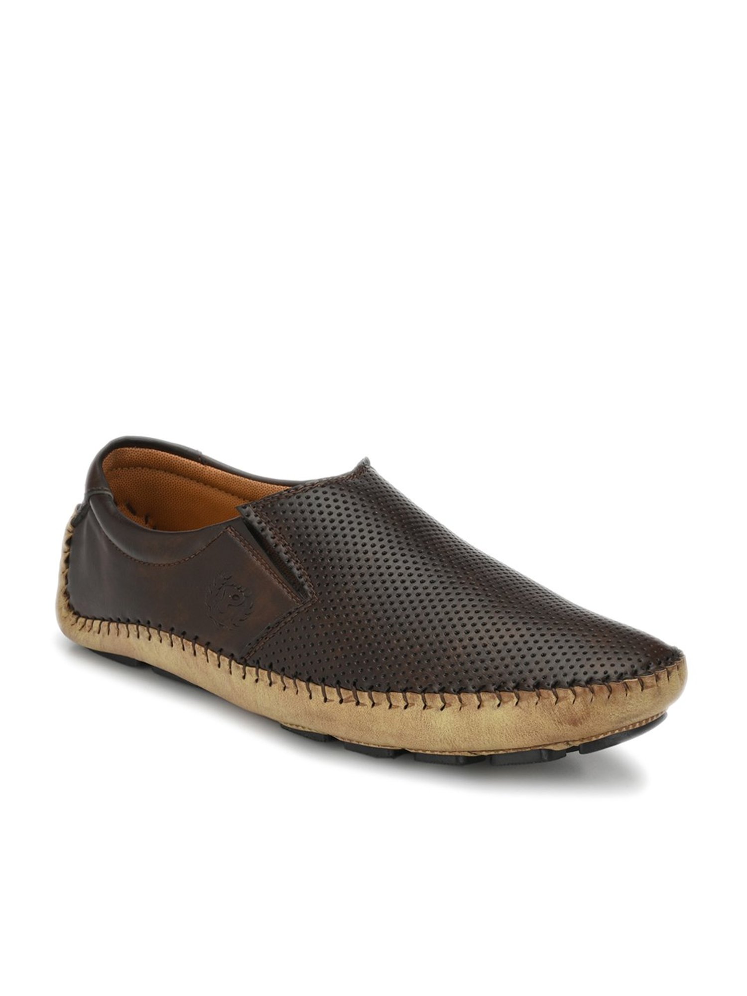 Prolific Dark Brown Casual Slip-Ons