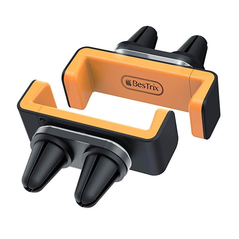 Phone Vent Holder Cell Phone Mount Holder for Car with Double Clamp Grip Compact Durable for iPhone Galaxy and All Smartphones Up to 65