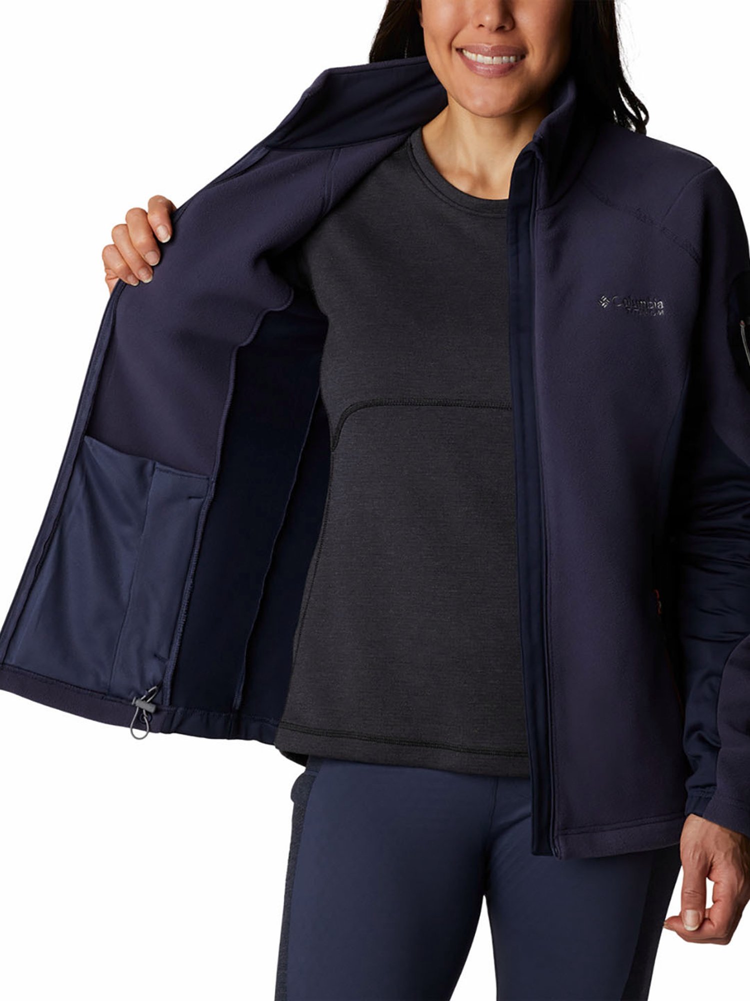 Columbia Navy Full Sleeve Titan Pass 2.0 Jacket