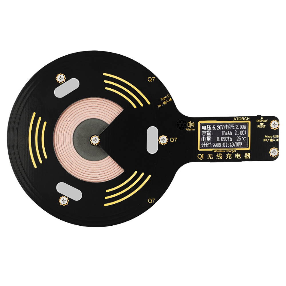 Qi QC2.0/3.0 Wireless 10W Fast Charger Mobile Phone Tester Voltmeter