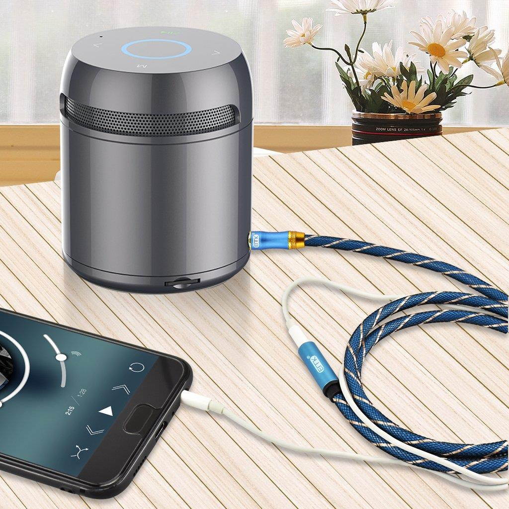 Headphone Extension Cable,EMK 3.5mm Audio Extension Cable Male to Female[24K Gold-Plated,Hi-Fi Sound] Nylon-Braided Stereo Audio Extension Cord for Smartphone,Tablets,MP3 Players (10Ft/3Meters)