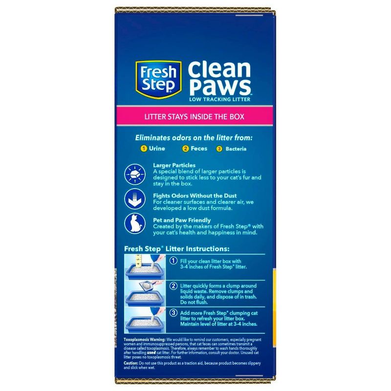 Fresh Step Triple Action Clumping Scented Cat Litter - 22.5lbs