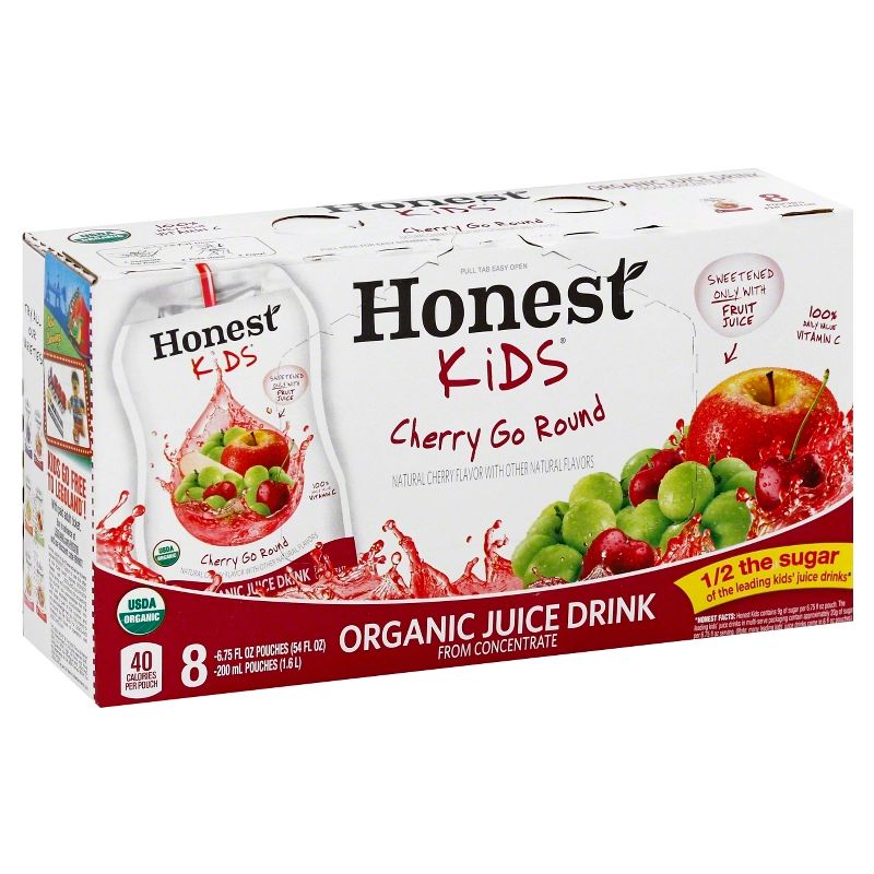 Honest Kids Cherry Go Round - 8pk/6.75 fl oz Pouches