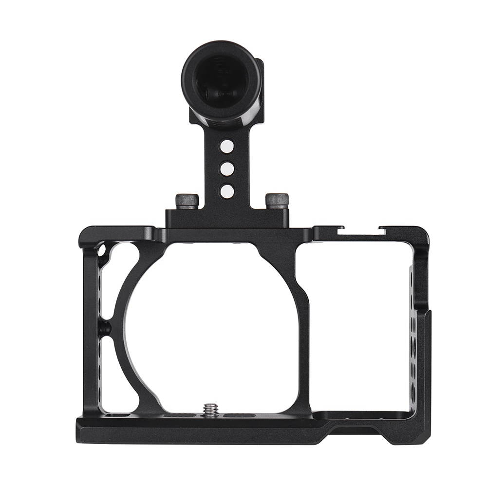 Andoer Protective Aluminum Alloy Video Camera Cage + Top Handle Kit Film Making System with Cable Clamp for Sony A6000 A6300 A6500 NEX7 ILDC to Mount Microphone Monitor Tripod Lighting Accessories
