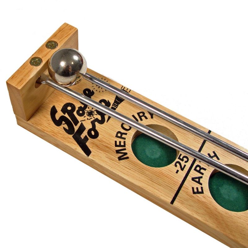 WE Games Shoot The Moon - a Classic 1940's Nostalgia Game - Solid Natural Wood - 17.5 inches