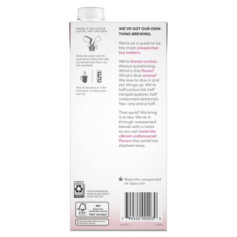 Tazo Pink Rose Concentrate - 32oz