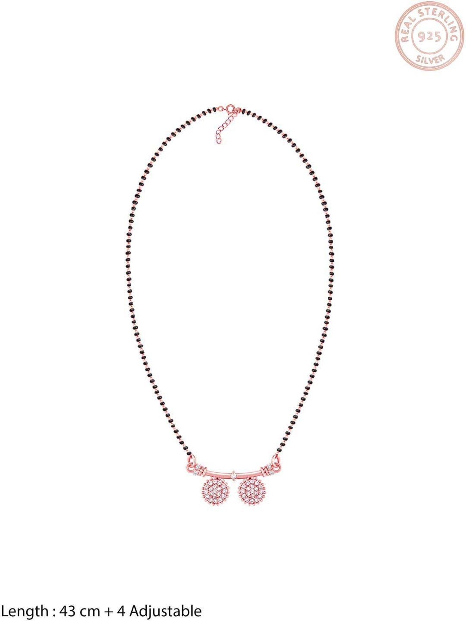 GIVA 92.5 Sterling Silver Mangalsutra for Women