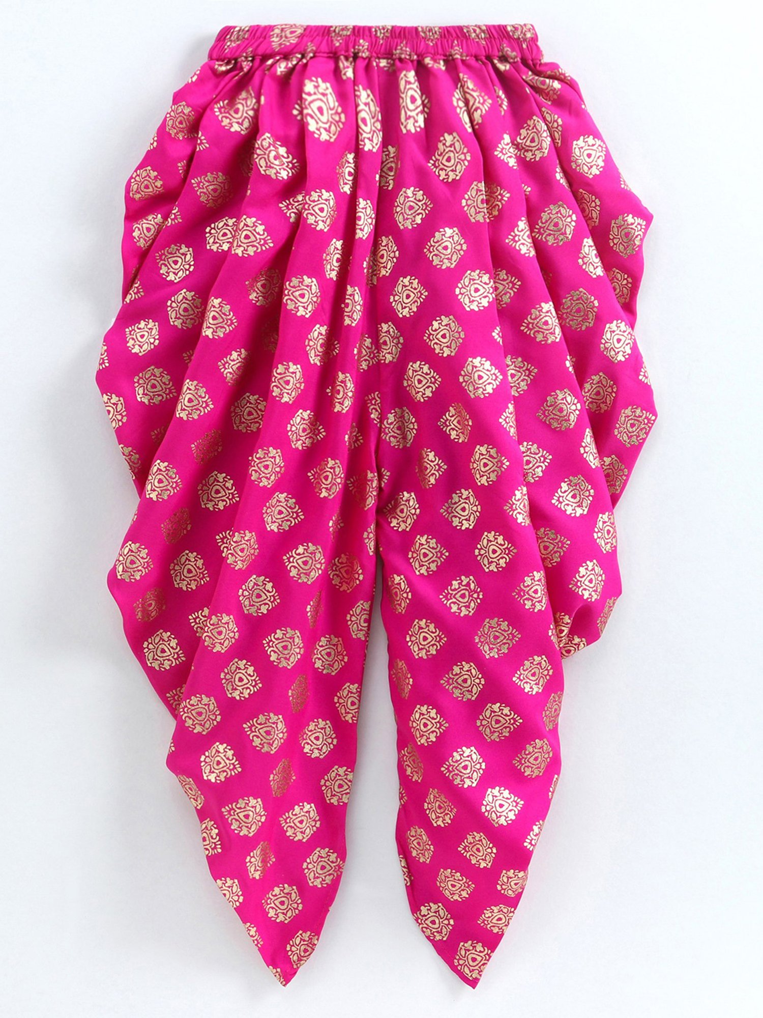 TWISHA Kids Multicolor Embroidered Top with Dhoti