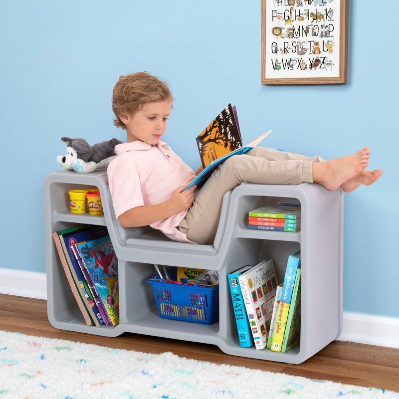 Cozy Cubby Reading Nook Bookshelf Black - Simplay3