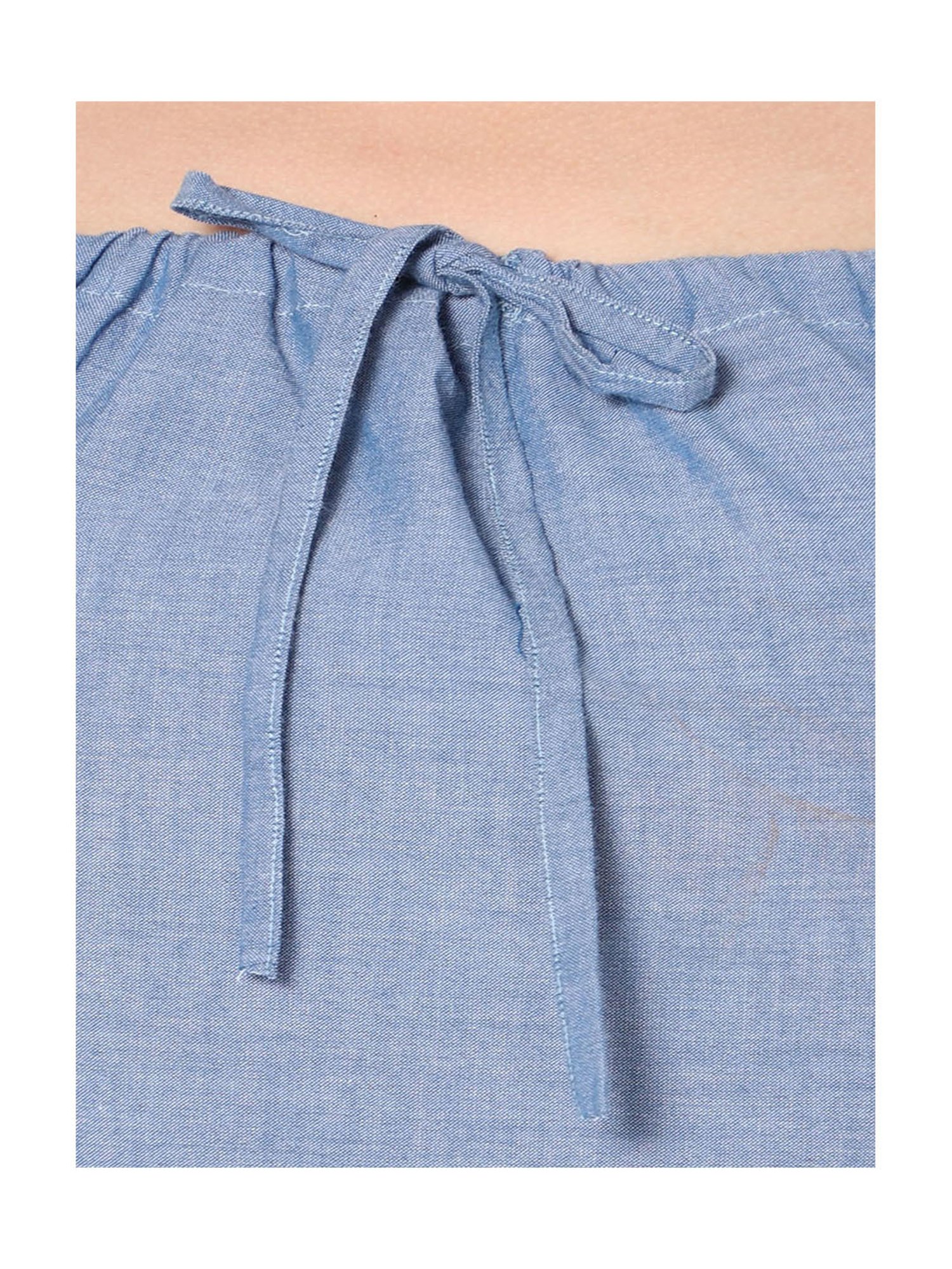 TeenTrums Girls Blue Lace Top