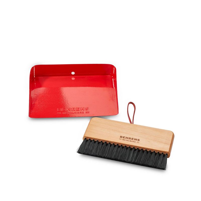 Behrens Dust Pan with Beech Wood Hand Broom