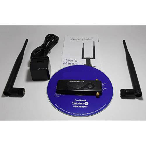 PAU09 N600 Dual Band 24GHz and 5GHz Wireless N USB Adapter WDual 5dBi Antennas Windows XPVista788110 Mint Ubuntu openSUSE Fedora Centos Kali Linux and Raspbian