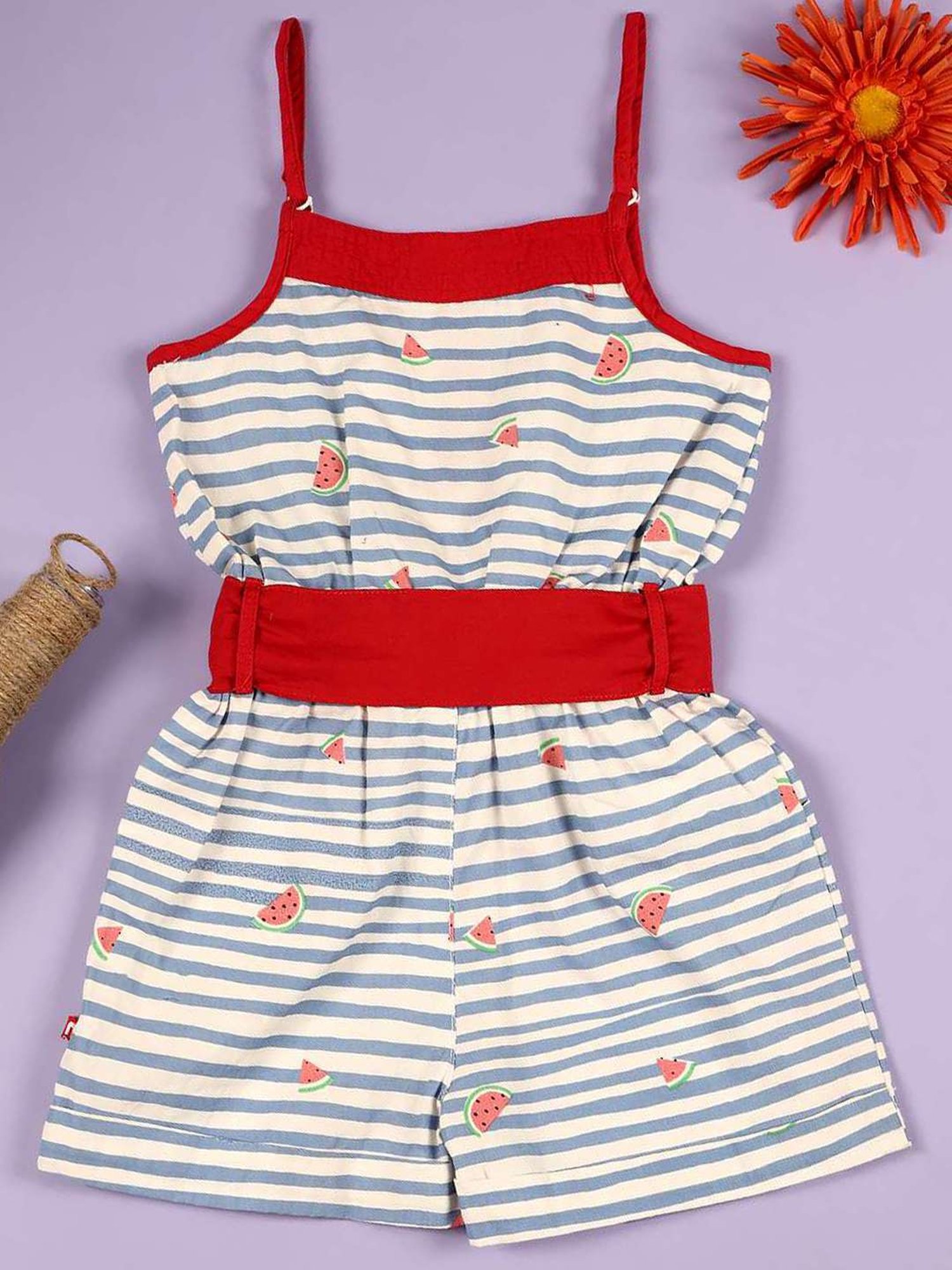 Budding Bees Kids Multicolor Printed Jumpsuit