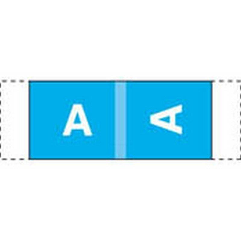 Col R Tab Compatible "A" Labels, Polylaminated Stock, 1/2" X 1-1/2" Individual Letters - 100 per Pack