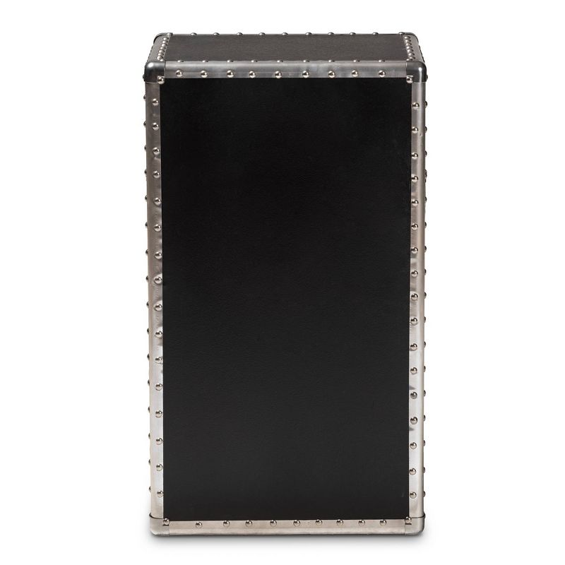 Cosette Metal Floral Accent Cabinet Silver - Baxton Studio