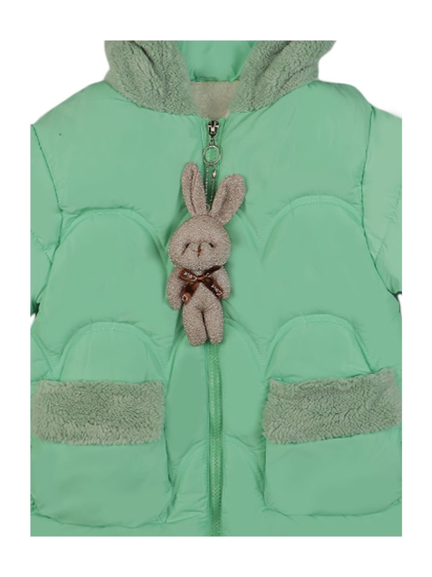 Passion Petals Kids Green Quilted Jacket
