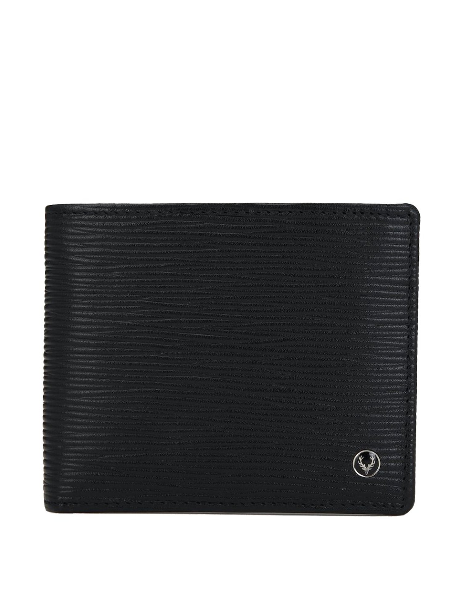 Allen Solly Black Casual Leather Bi-Fold Wallet for Men