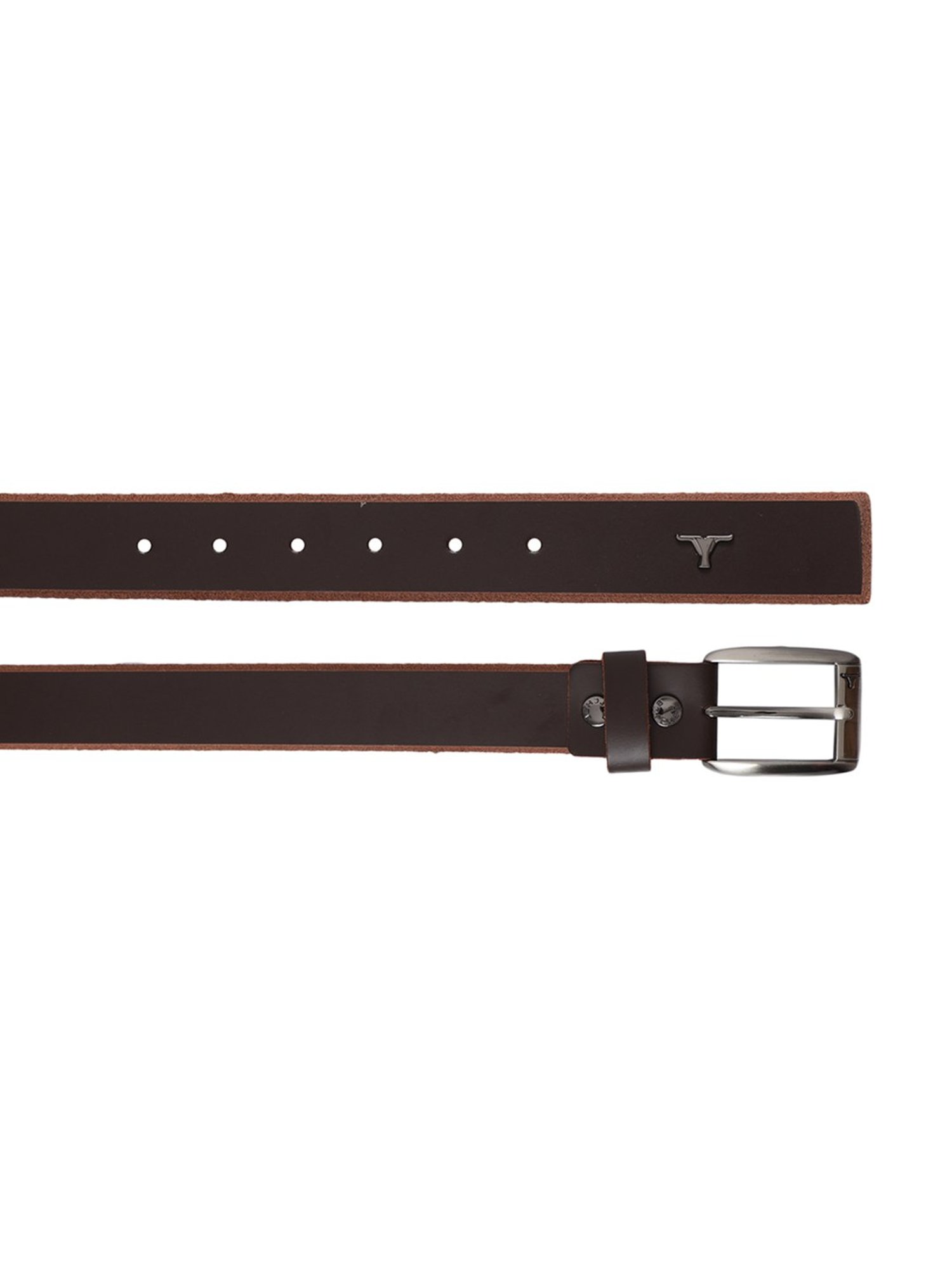 BULCHEE Brown Leather Casual Belt for Men