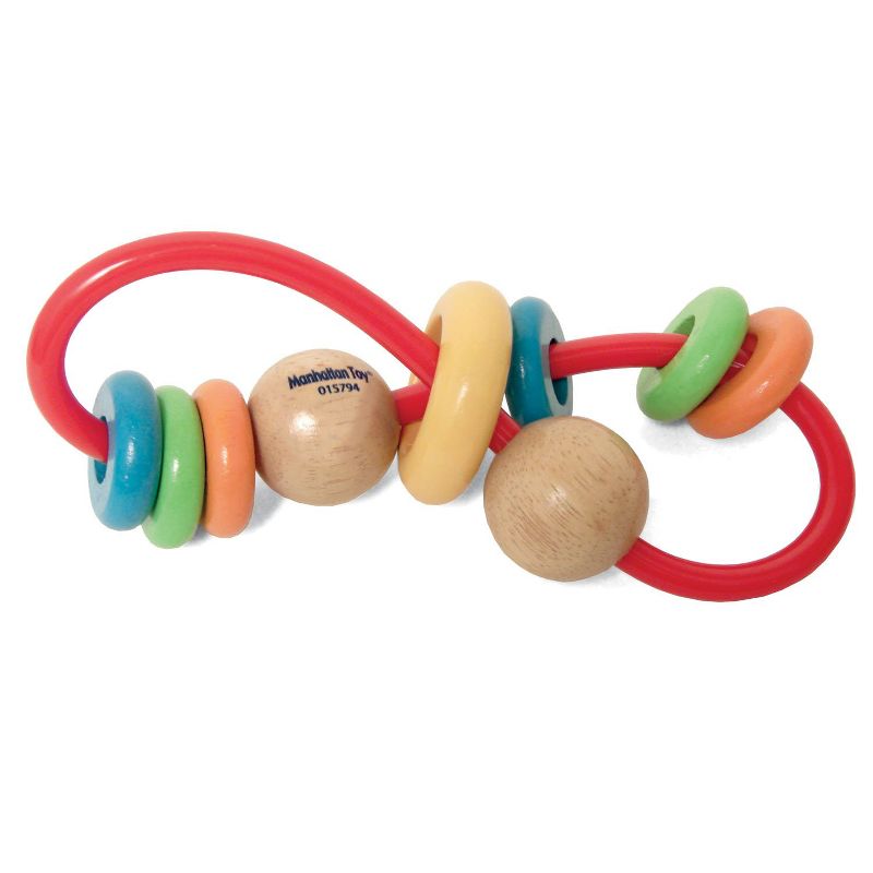 Manhattan Toy Skwinkle Teether and Rattle Activity Clutching Toy