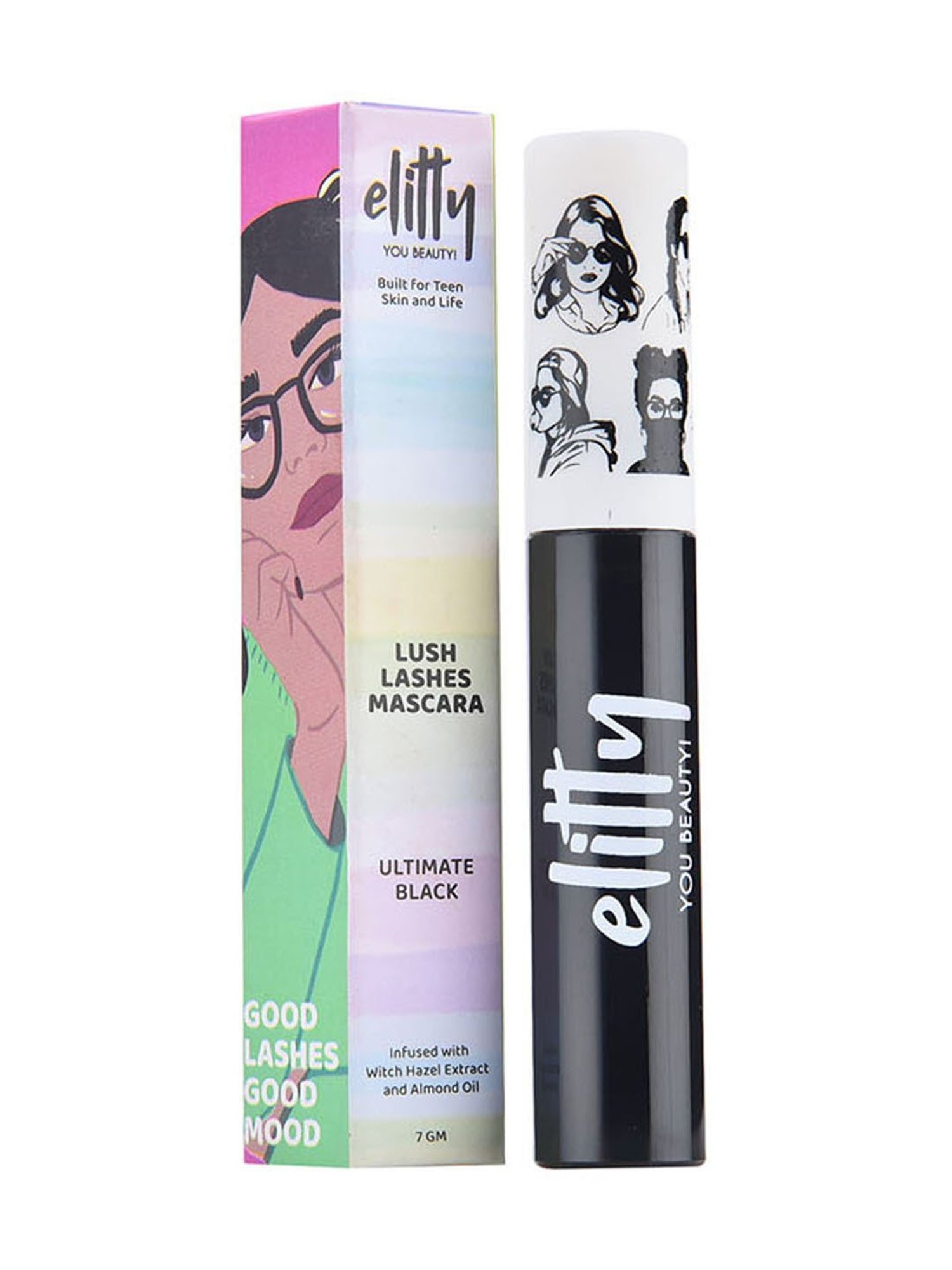Elitty Lush Lashes Mascara Ultimate Black - 7 gm