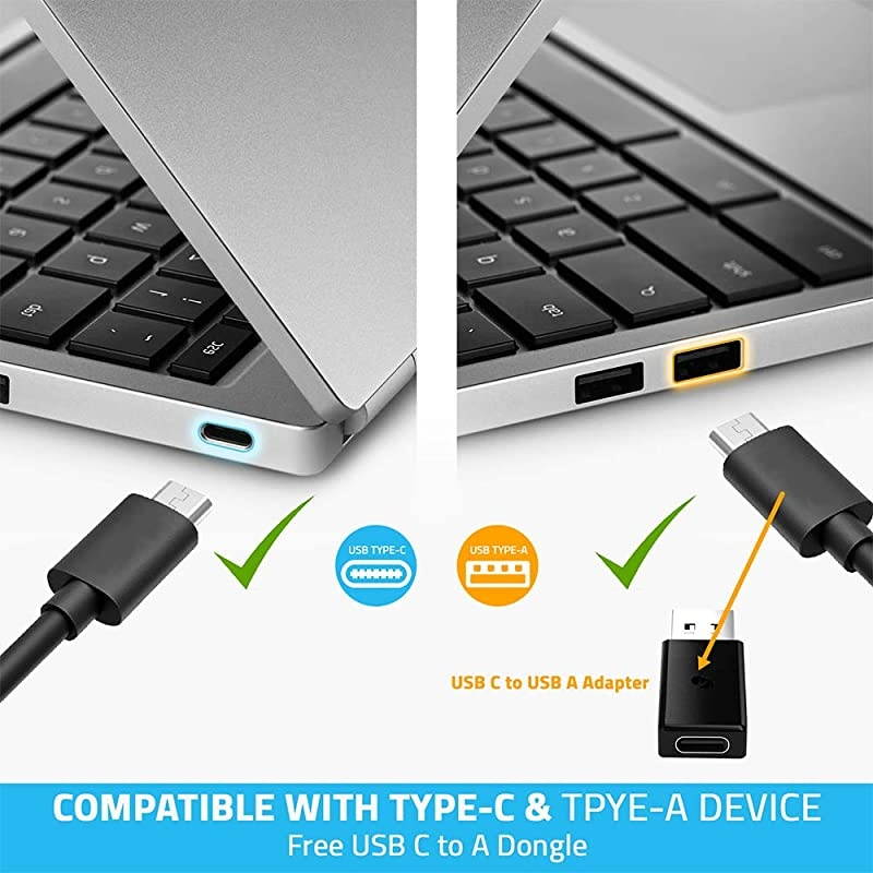 USB C Docking Station w 45W Laptop Power Delivery Dual HDMI+DisplayPort USB 3020 Ethernet AudioMic Jack Bundle 65W AC Adapter CC Cable CA Dongle for Mac amp Windows OS