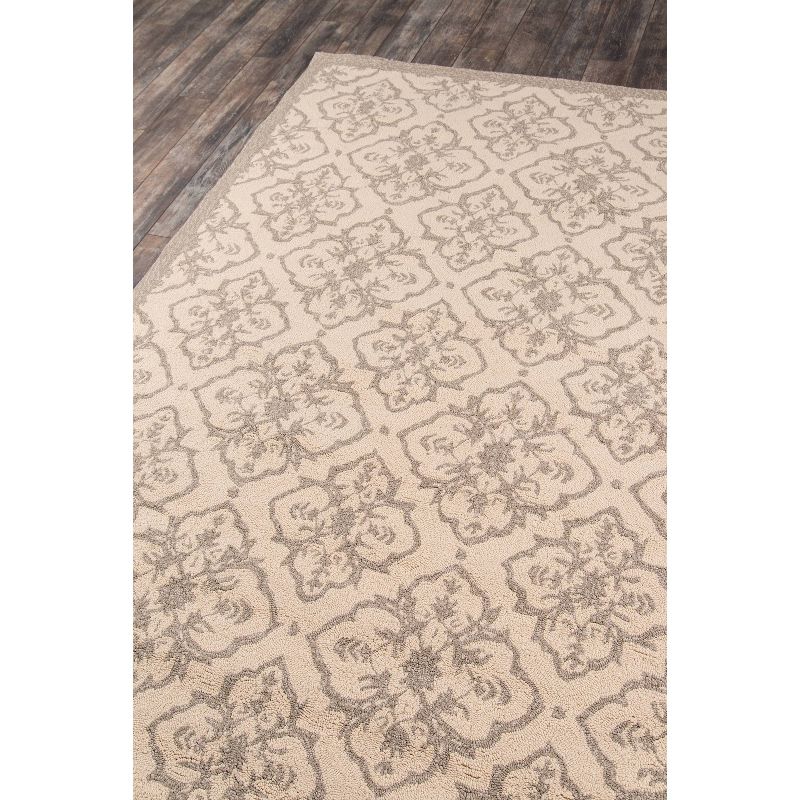 9' Round Veranda Rug Taupe - Momeni